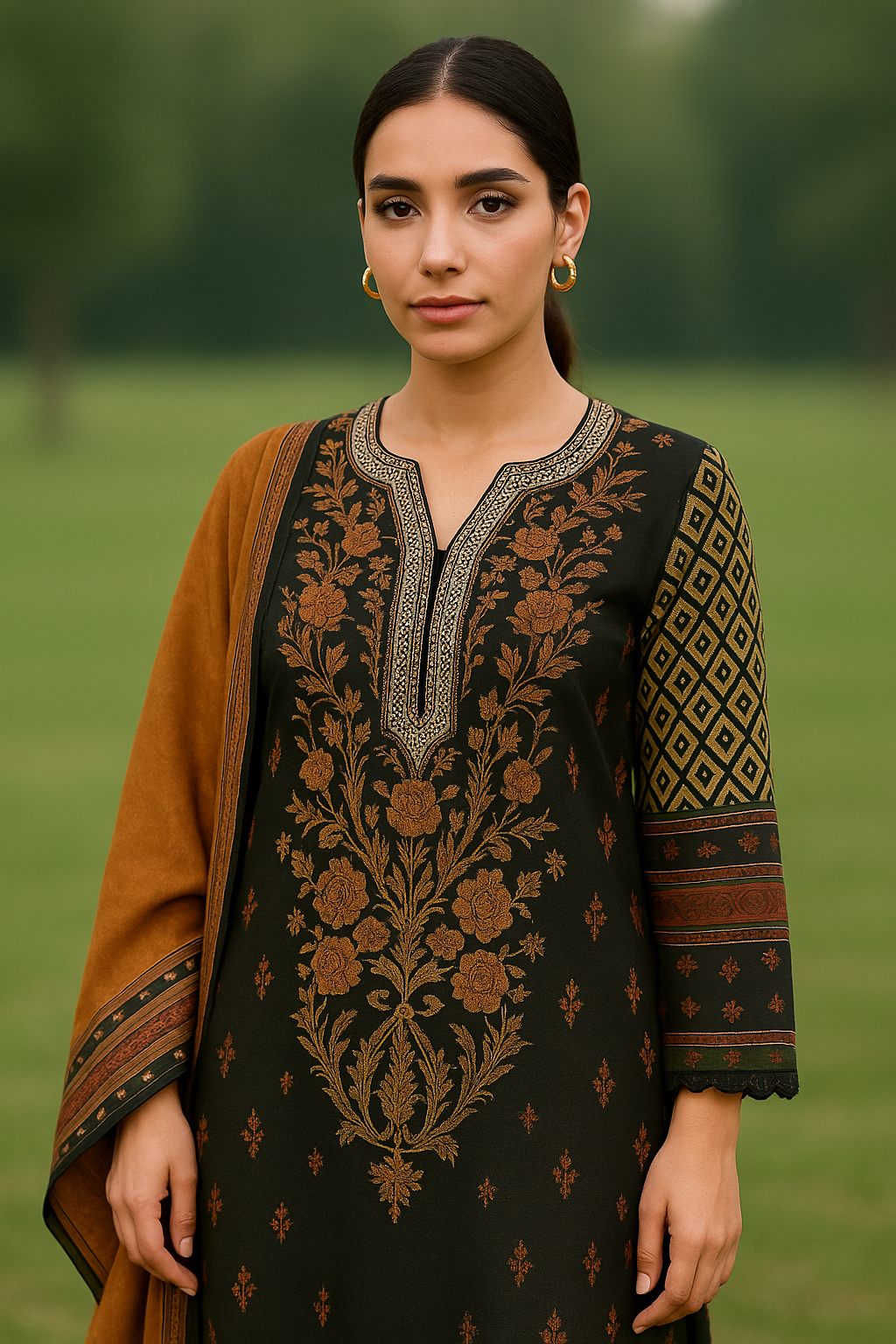 Sana Safinaz Digital Printed Lawn 3Pc With Lawn Dupatta Sethi Brothers